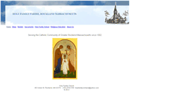 Desktop Screenshot of holyfamilyrockland.org