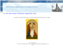 Tablet Screenshot of holyfamilyrockland.org